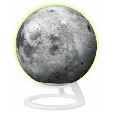 Ravensburger 3D puzzle moon Glow in the Dark - toy puzzle ball 72 pieces