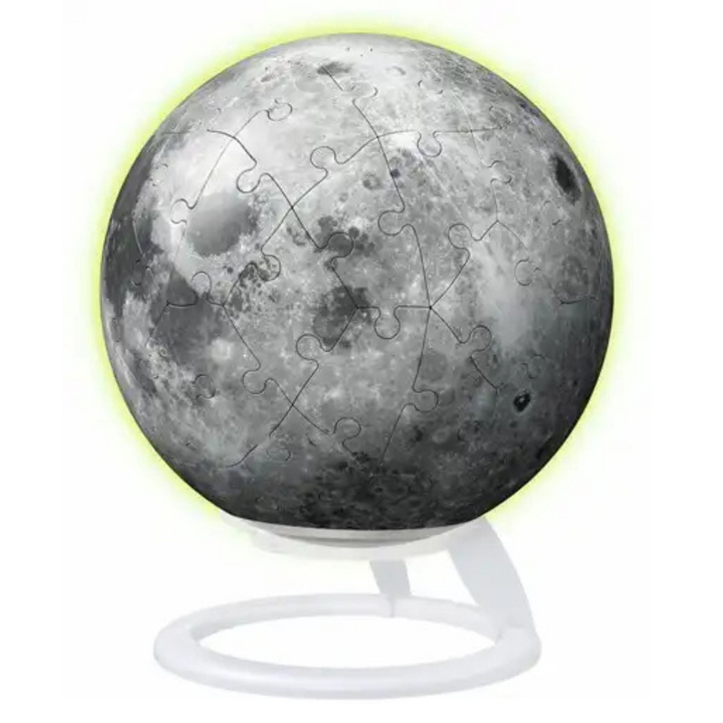 Ravensburger 3D puzzle moon Glow in the Dark - toy puzzle ball 72 pieces