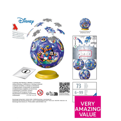 Ravensburger Disney Character 72 piece 3D Jigsaw Puzzle