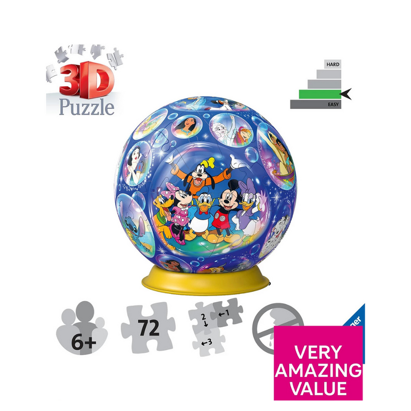 Ravensburger Disney Character 72 piece 3D Jigsaw Puzzle