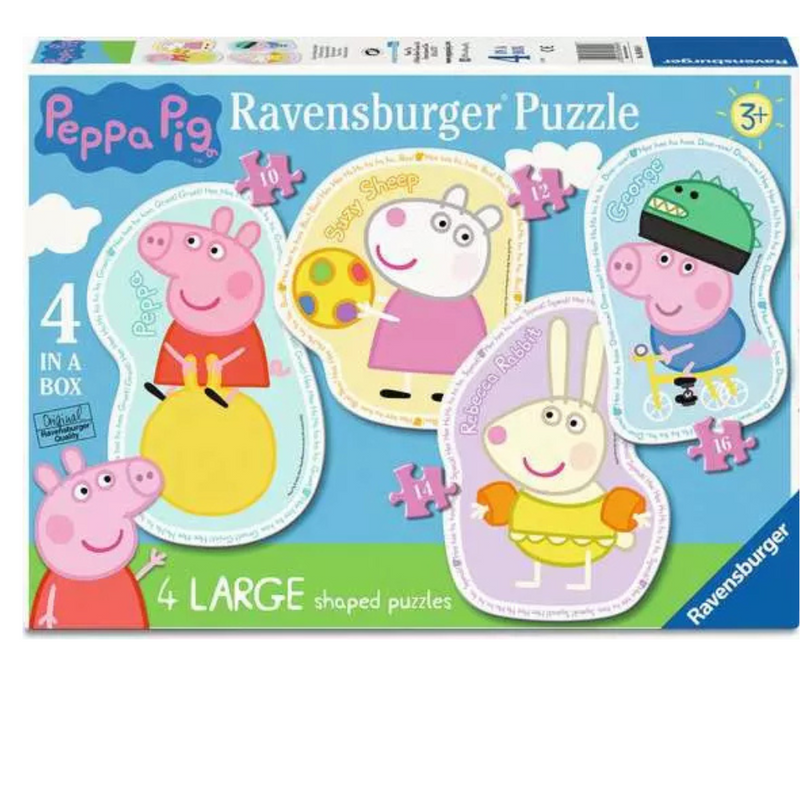 Ravensburger Peppa Pig 4 Large Shaped Jigsaw Puzzles