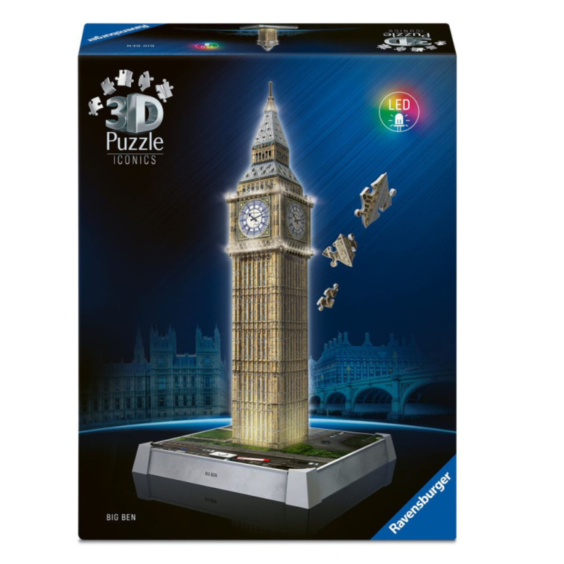 Ravensburger Puzzle 3D Monumentos Icónicos Big Ben