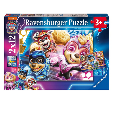 Ravensburger PAW: The Mighty Movie 2x12p Jigsaw Puzzle mulveys.ie nationwide shipping