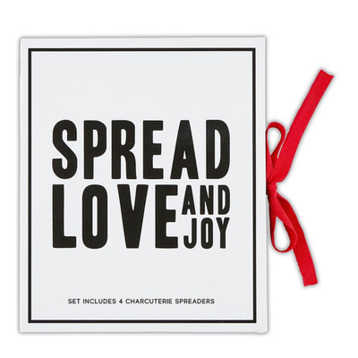 Red Charcuterie Spreaders Book Box - Spread Love and Joy