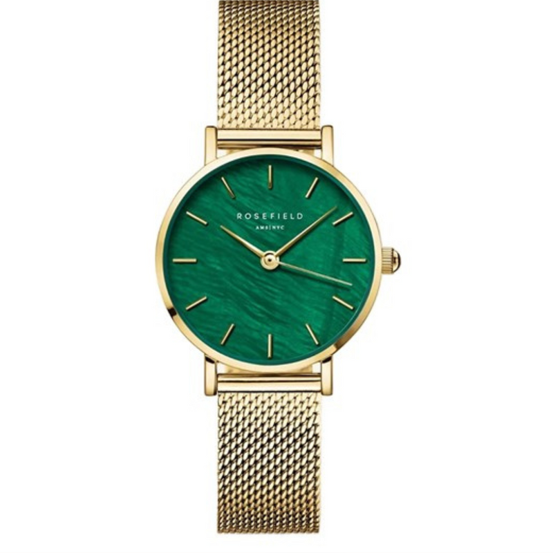 Rosefield Small Edit Emerald Mesh Women Watch