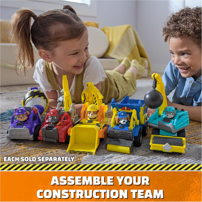 Rubble and Crew, Motor’s Wrecking Ball Toy Truck with Action Figure