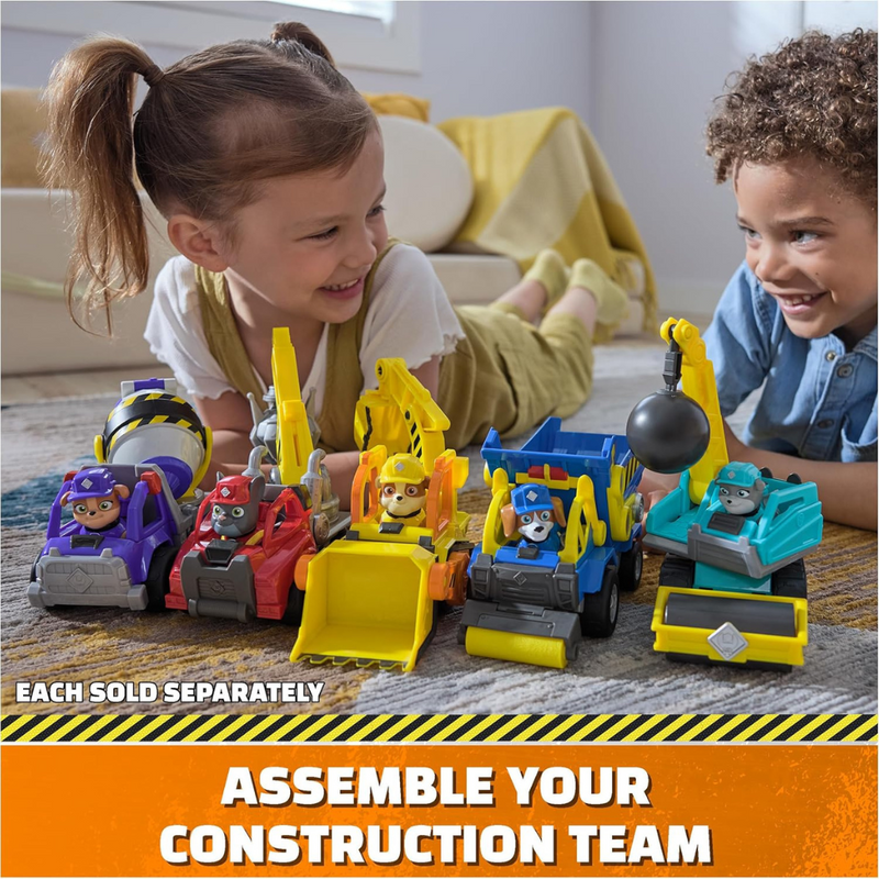 Rubble and Crew, Motor’s Wrecking Ball Toy Truck with Action Figure