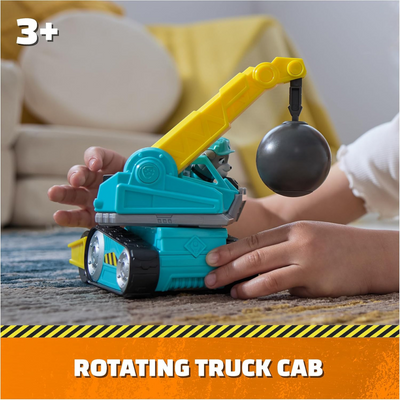 Rubble and Crew, Motor’s Wrecking Ball Toy Truck with Action Figure