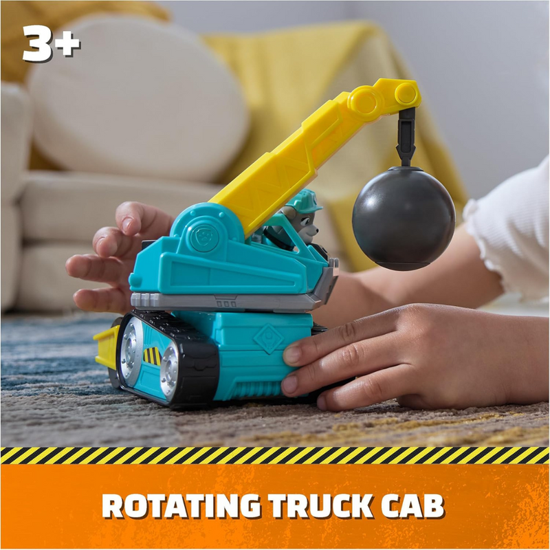 Rubble and Crew, Motor’s Wrecking Ball Toy Truck with Action Figure