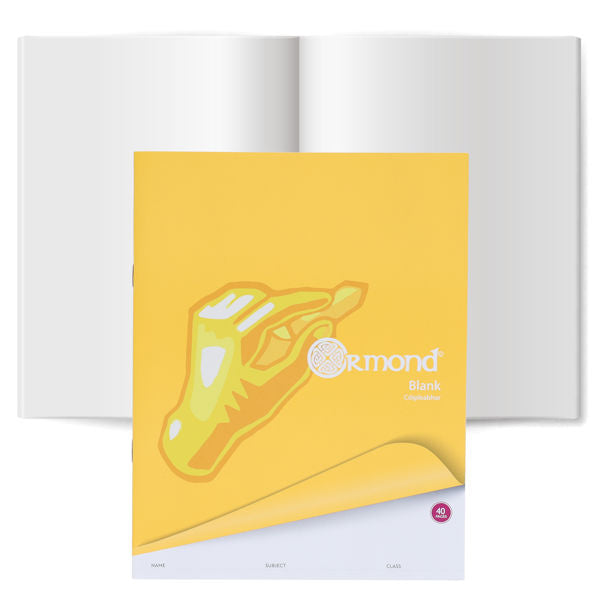 Ormond 40pg Blank Copy Book