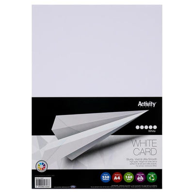 Premier Activity A4 160gsm Card 250 Sheets - White mulveys.ie nationwide shipping