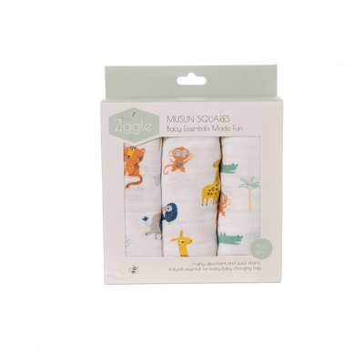 SAVANNA  ANIMALS MUSLIN SET . MULVEYS.IE