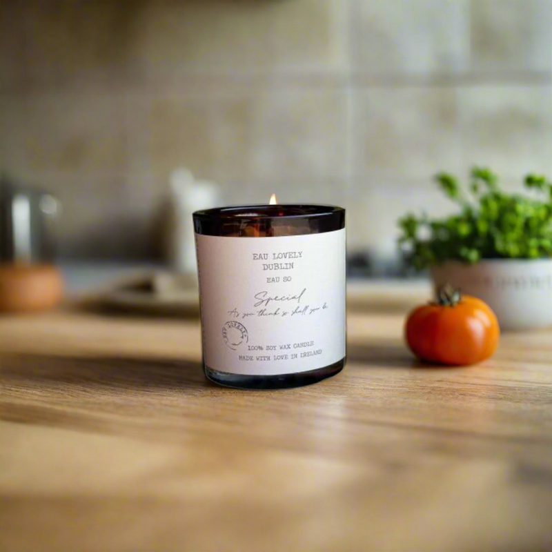 EAU LOVELY SO SPECIAL CANDLE WITH GEMSTONES . MULVEYS.IE