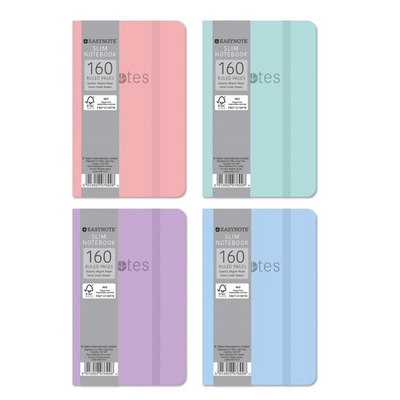 Slim Soft Touch Pastel Notebook  mulveys.ie nationwide shipping