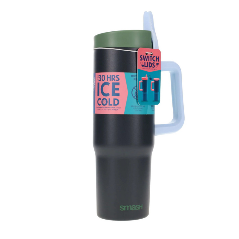 Smash Stainless Steel Bottle - 860ml - Charcoal
