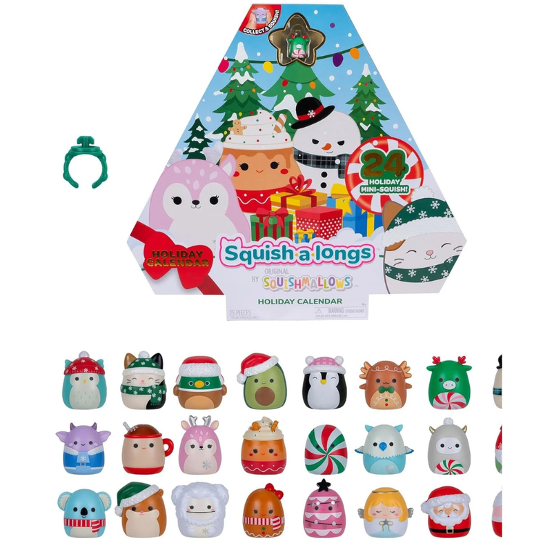 Squishmallows Squish-a-longs Holiday Advent Calendar 24 Day Countdown