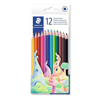 Staedtler 12 Wood Free Coloring Pencils mulveys.ie nationwide shipping