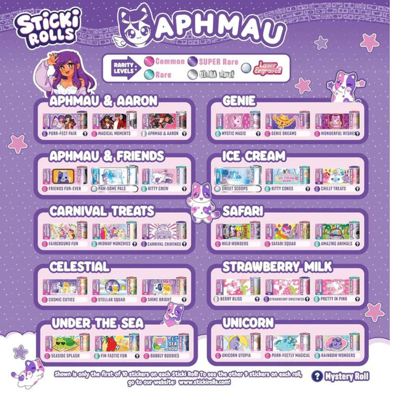 Sticki Rolls x Aphmau Pendant & Bracelet Set, Limited Edition