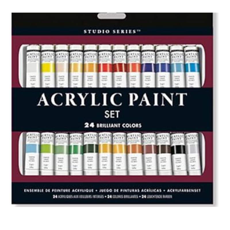 Studio Series Acrylic Paint Set (24 colours)  mulveys.ie nationwide shipping