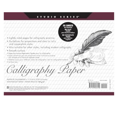 Studio Series Calligraphy Paper Pad: 50 Sheets mulveys.ie nationwide shipping