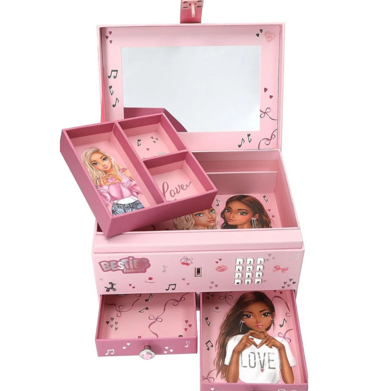 TOP Model large jewellery box with code and sound MY BFF