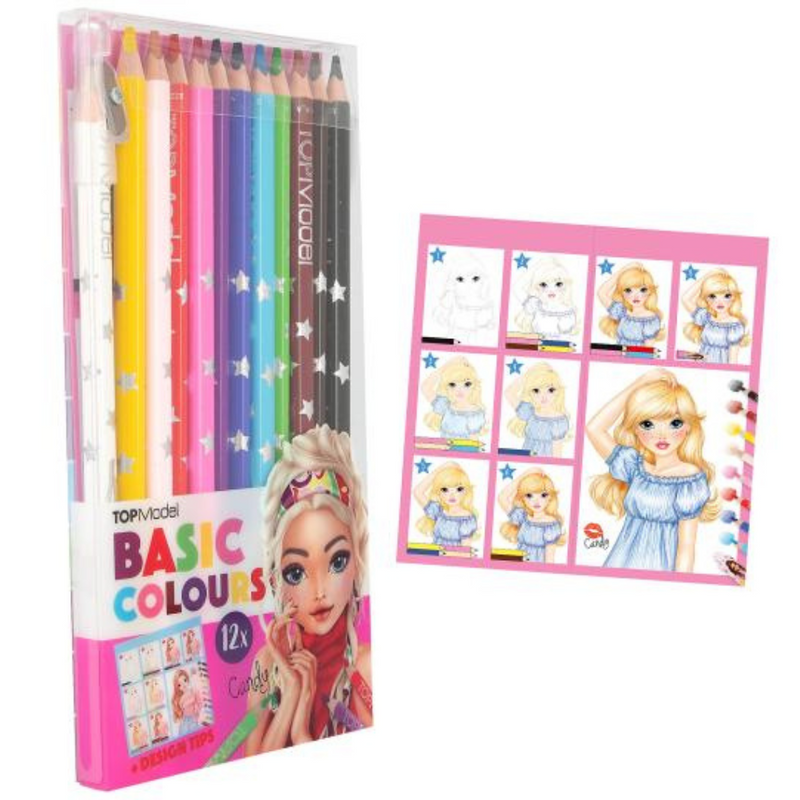 TOP Model Basic Colouring Pencil Set 12 Colours mulveys.ie nationwide shipping