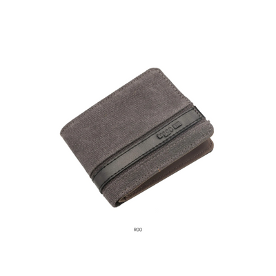 TROOP LONDON CANVAS BI-FOLD WALLET BLACK Mulveys.ie