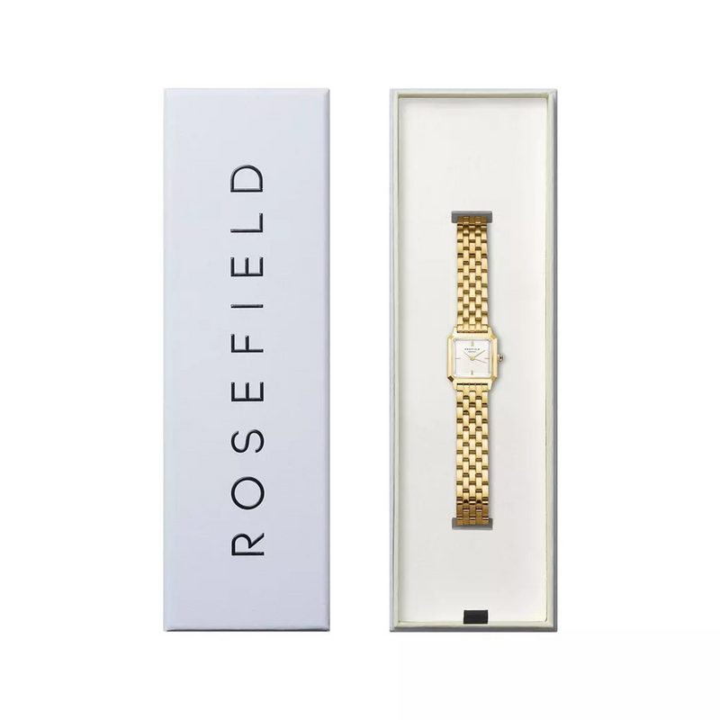 The Boxelle White Dial Gold Steel from  Rosefield Collection