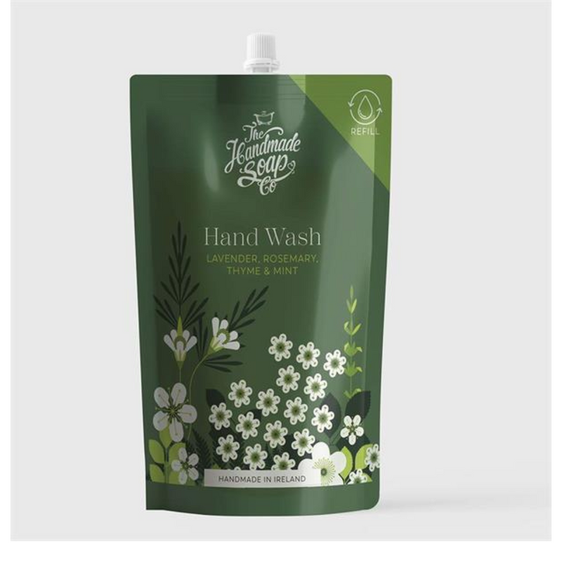 The Handmade Soap Company HAND WASH REFILL LAVENDER, ROSEMARY, THYME & MINT 500ml mulveys.ie nationwide shipping