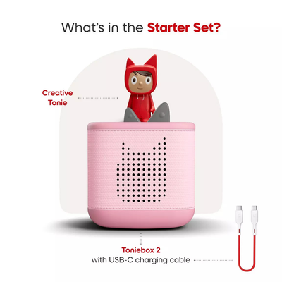 Toniebox 2 Starter Set with Creative Tonie Rubie - Cloud Pink