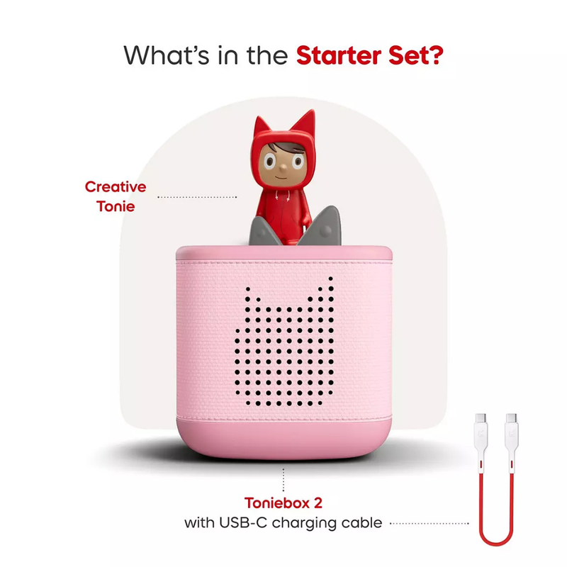 Toniebox 2 Starter Set with Creative Tonie Rubie - Cloud Pink