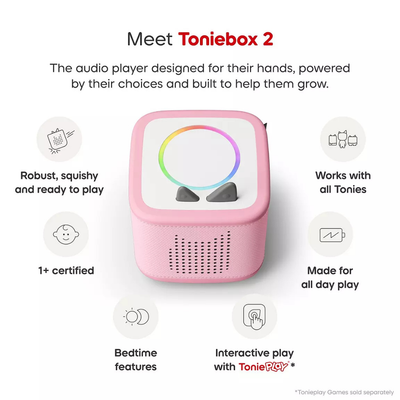Toniebox 2 Starter Set with Creative Tonie Rubie - Cloud Pink