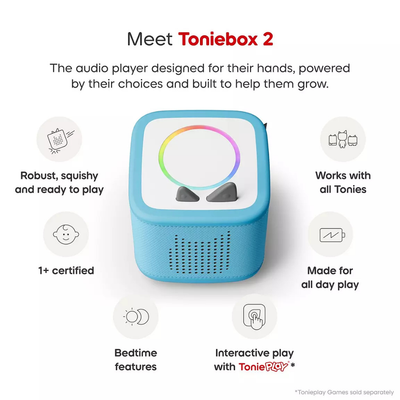Toniebox 2 Starter Set with Creative Tonie Rubie UK - Sky Blue