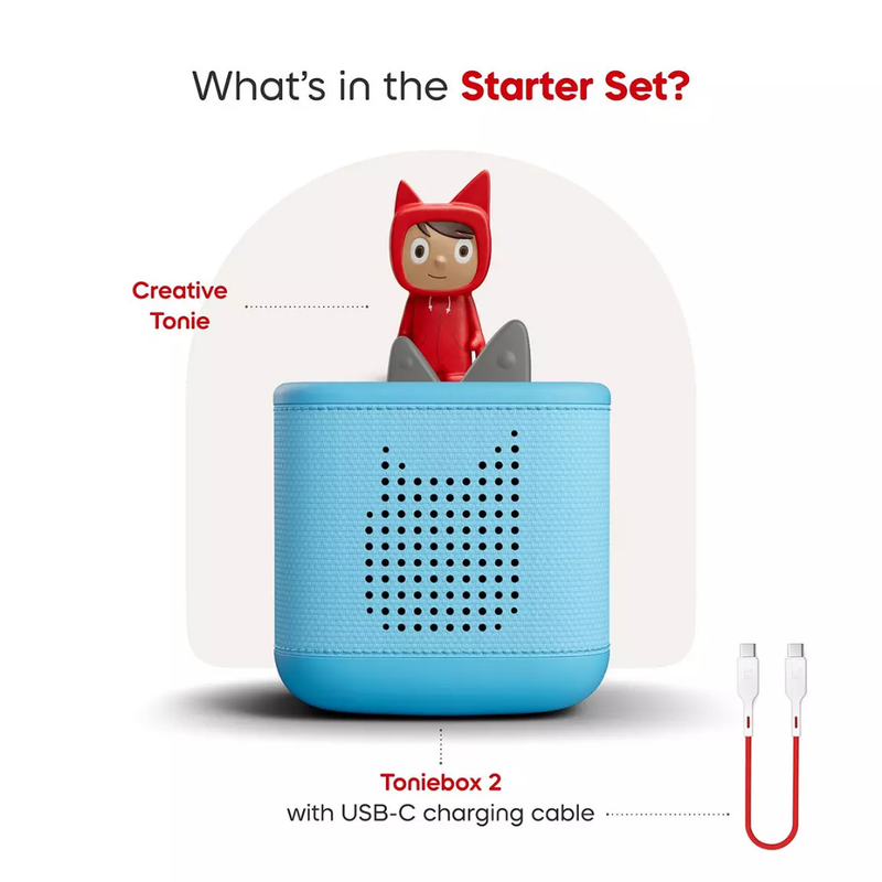 Toniebox 2 Starter Set with Creative Tonie Rubie UK - Sky Blue