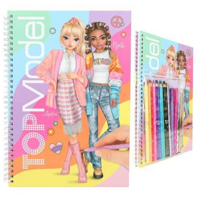 TopModel Coloring Book with Pens mulveys.ie nationwide shipping