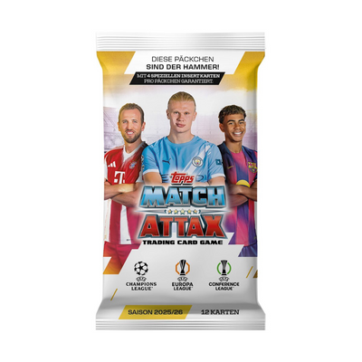 Topps Match Attax Champions League 2025/26 1x booster pack mulveys.ie nationwide shipping