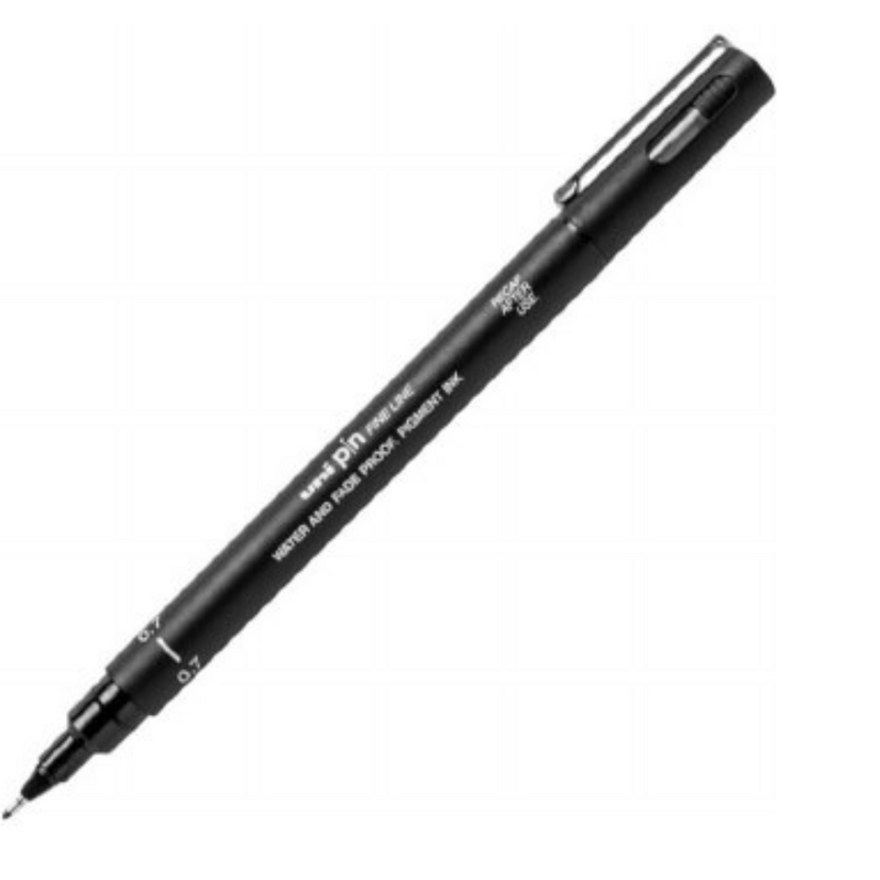 Uni-Pin  Fine Line Pen 0.7mm Black mulveys.ie nationwide shipping