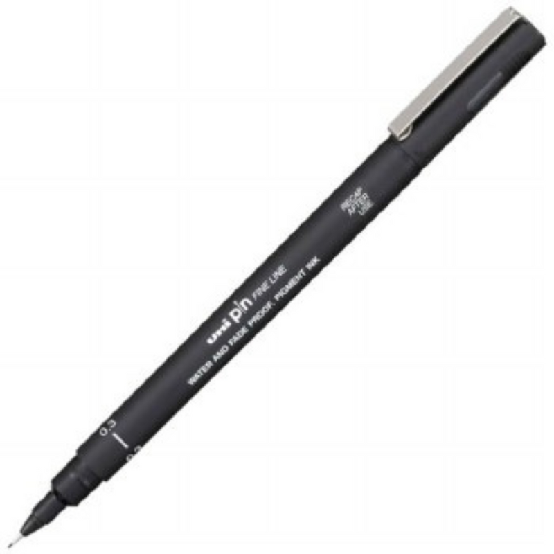 Uni Pin Fine Line Pen 0.3mm Black mulveys.ie nationwide shipping