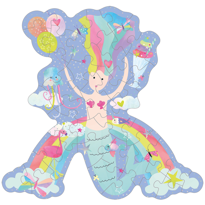 Floss & Rock 40 Pc Shaped Jigsaw Puzzle – Fantasy