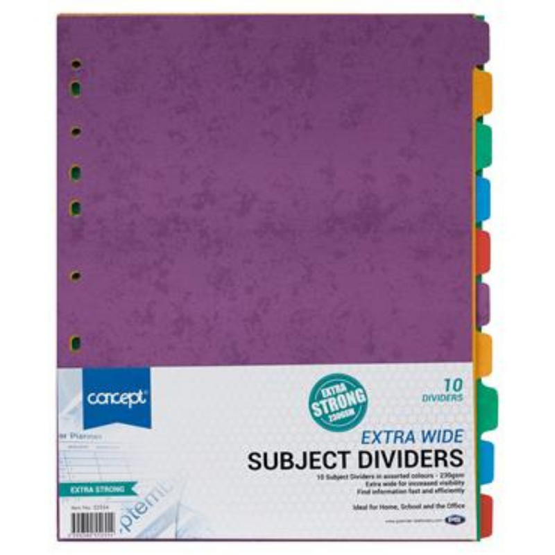 Subject Dividers 10pck