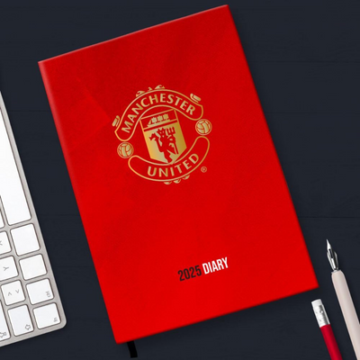2025 Diary Manchester United FC Week to View A5 Football Diary