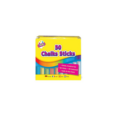 Artbox coloured chalk 50pcs mulveys.ie