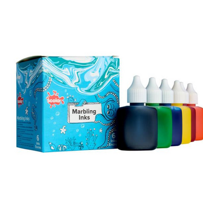 Scola Box Of 6 Asst. 25ml Marbling Ink mulveys.ie nationwide shipping