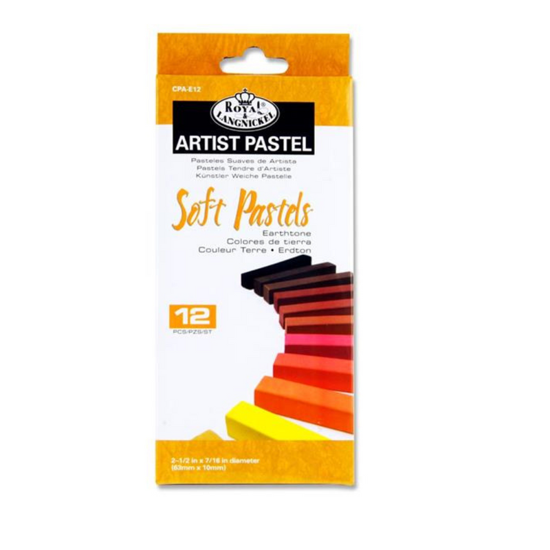 Royal & Langnickel* Artist Pastel Box 12 Soft Pastels - Earthtone