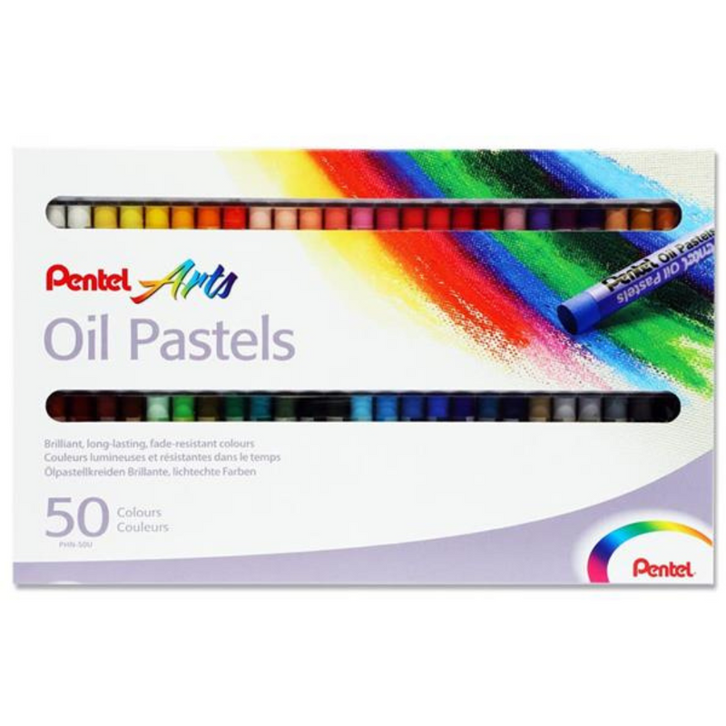 Pentel Arts Box 50 Oil Pastels