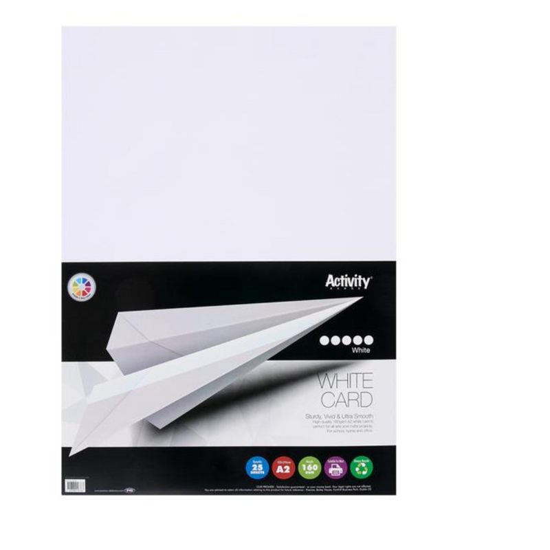 Premier Activity A2 160gsm Card 25 Sheets - White