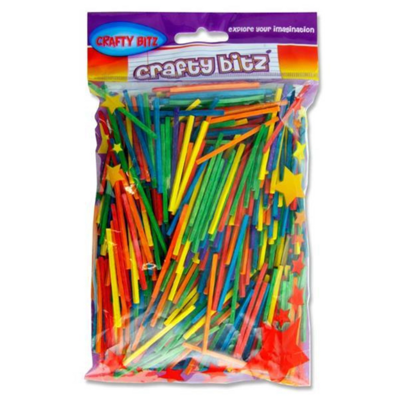 Crafty Bitz  Bag Matchsticks - Coloured 2000pk