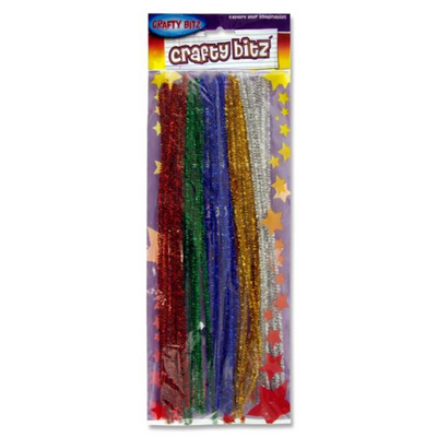 Crafty Bitz Pkt.30 12" Pipe Cleaners Stems - Glitter mulveys.ie nationwide shipping