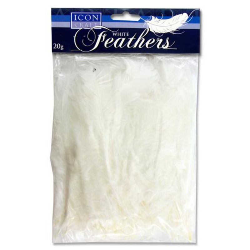 Icon Craft 20g Feathers - White mulveys.ie nationwide shipping