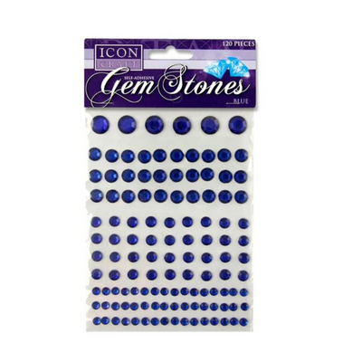 Icon Craft Pkt.120 Self Adhesive Gem Stones - Blue mulveys.ie nationwide shipping
